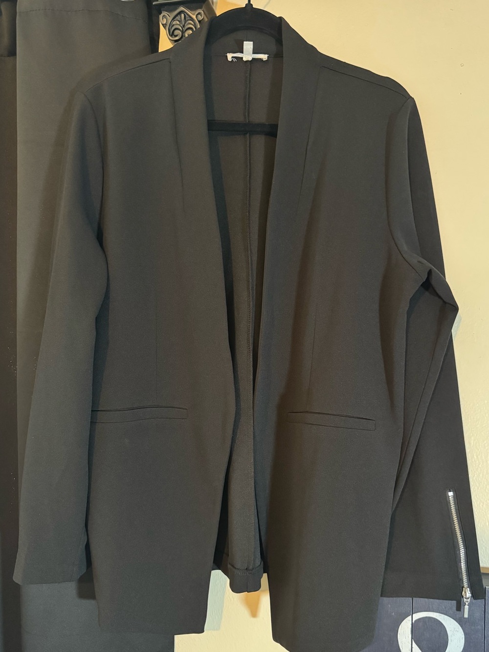 Maurices Black Open-Front Blazer Jacket